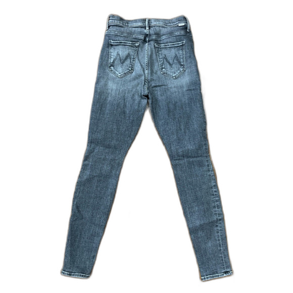 MOTHER Denim Gray The Super Swooner Open Late Cotton Denim Jeans Women's Size 29 - Picture 8 of 12